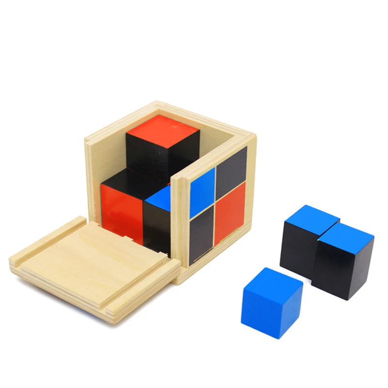 Baby Toy Montessori Materials Binomial Cube for Early Childhood Educational Preschool Training Learning Toys for Baby Great Gift