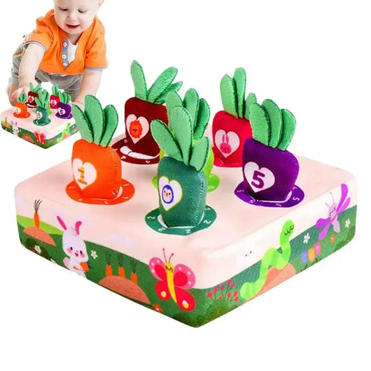 Carrot Harvest Game Stuffed Montessori Carrot Game For Toddlers Plush Educational Toy For Toddlers