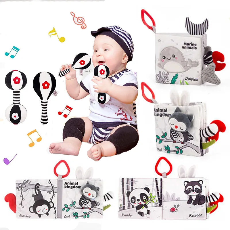 Black And White Montessori Sensory Books