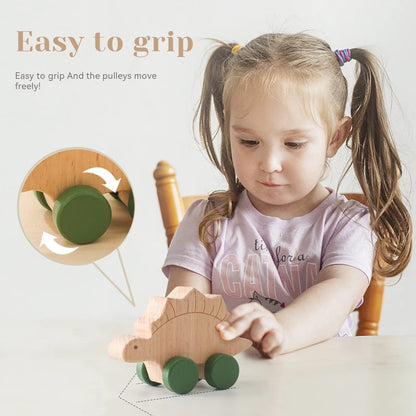 Montessori Wooden Animal Rattle 4pc